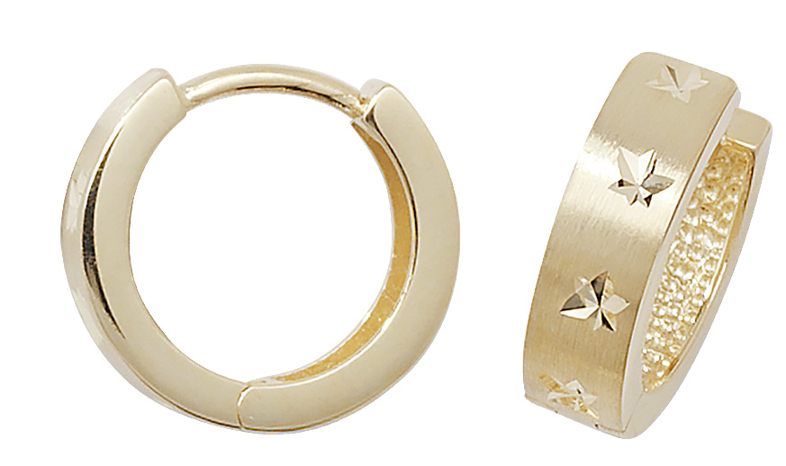 Boucles D'oreilles Femme En Or 9 Carats (375/1000) - Neuf Avec étiquettes - Dimensions 9mm X 9mm