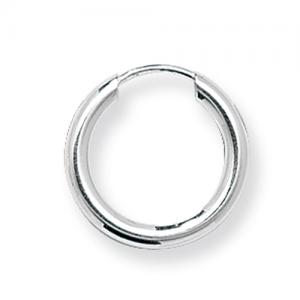 Hoop Earrings 925 Sterling Silver Ladies - 13, 15, 20, 40, 46, 50, 65, 70mm - Picture 3 of 9