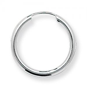 Hoop Earrings 925 Sterling Silver Ladies - 13, 15, 20, 40, 46, 50, 65, 70mm - Picture 4 of 9