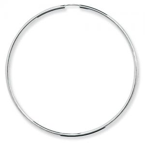 Hoop Earrings 925 Sterling Silver Ladies - 13, 15, 20, 40, 46, 50, 65, 70mm - Picture 8 of 9