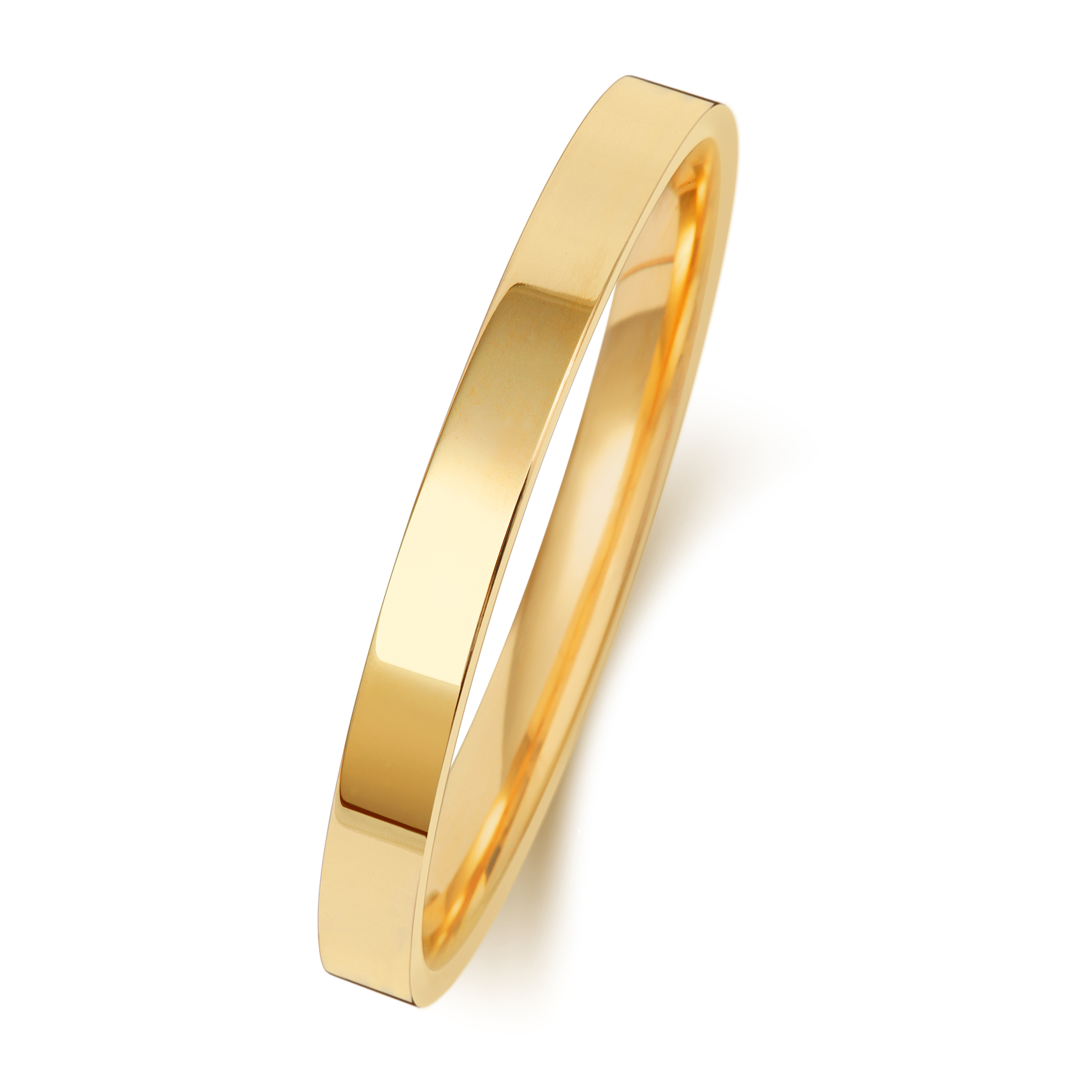 Wedding Band/Ring 9ct Carat Yellow Gold Men/Ladies 2mm Flat Court Comfort