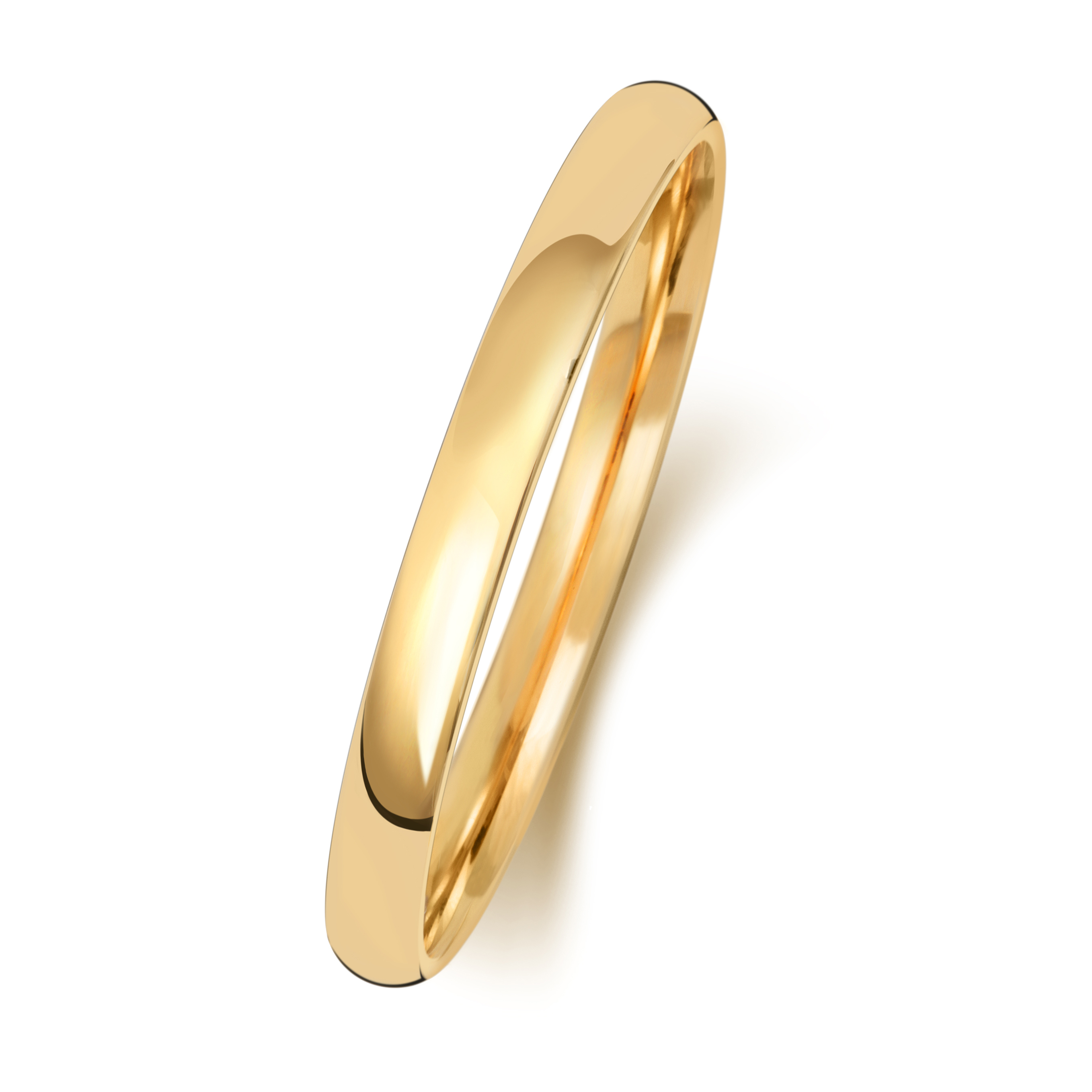 Wedding Band/Ring 18ct Carat Yellow Gold Men/Ladies 2mm Slight Court Comfort