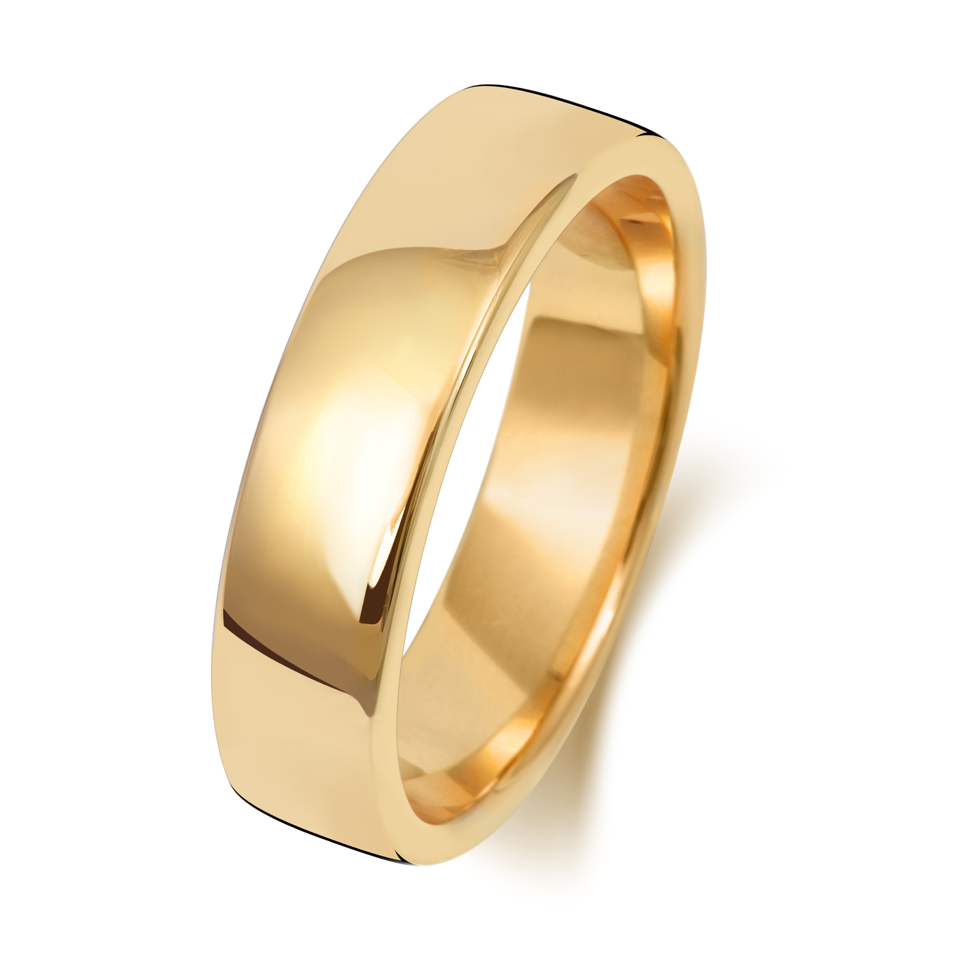 2.5 Solid 18ct Carat Gold 2 5 6 3 7mm Soft Court Wedding Band/Ring 4 