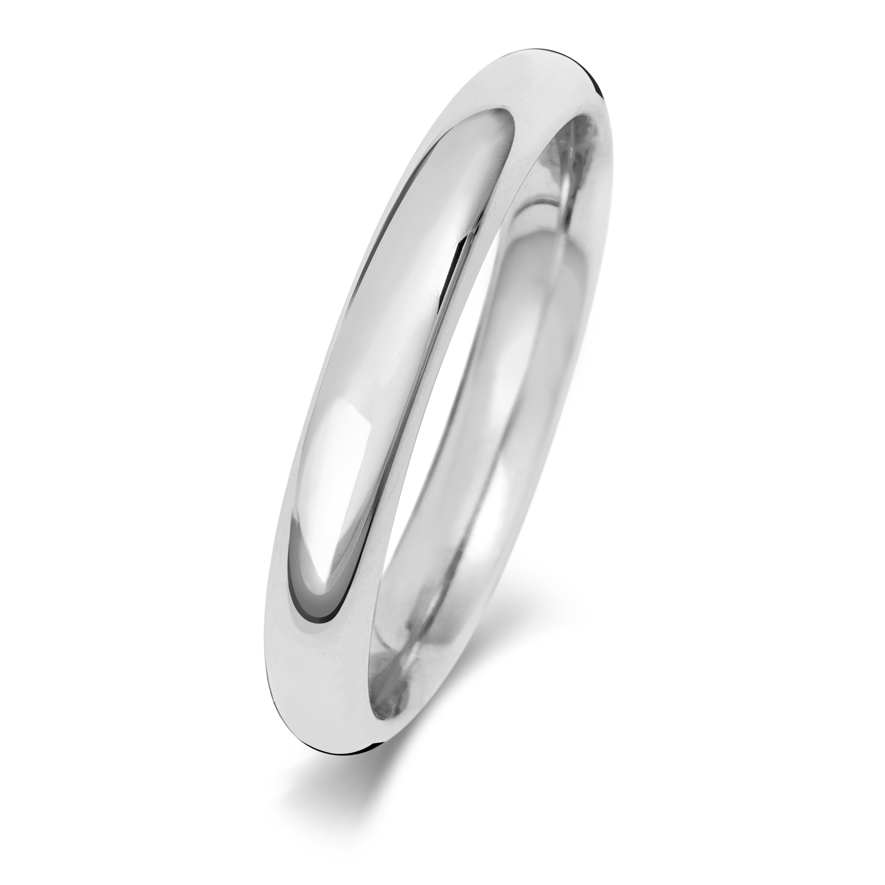 Bague de Mariage/Alliance Homme/Femme vente en gros 2, 2.5, 3, 4, 5, 6mm Confort Platine
