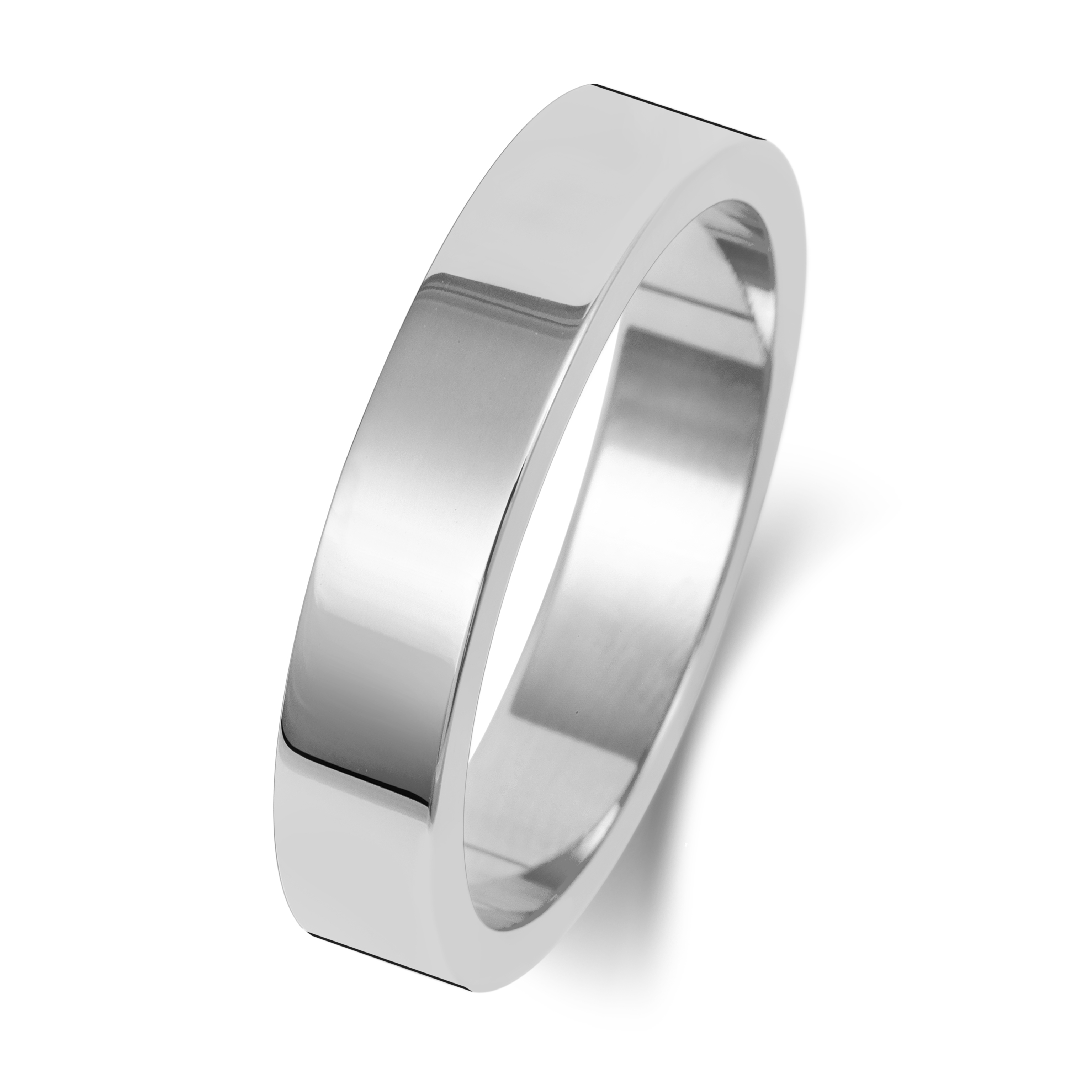 Bague de Mariage/Alliance 2024 Homme/Femme Plat Platine
