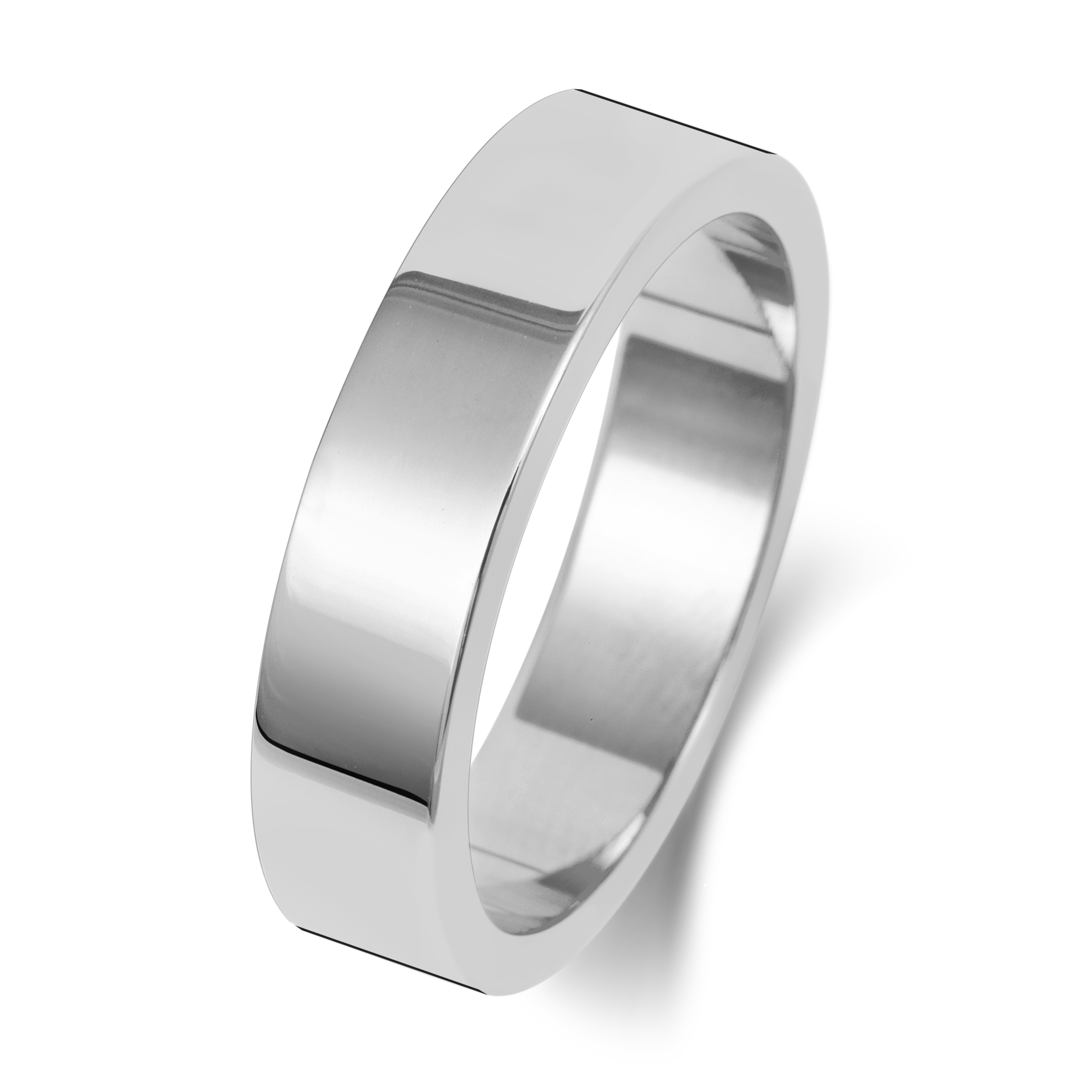 Bague de Mariage/Alliance 2024 Homme/Femme Plat Platine