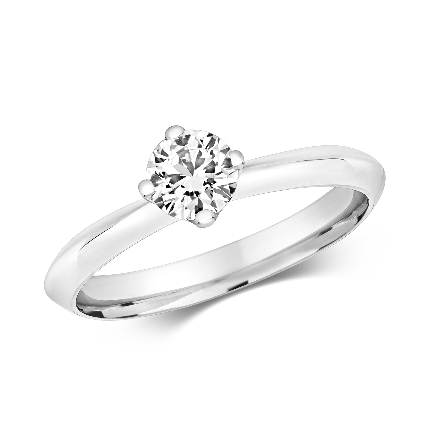 Bague En Or Blanc 18 Carats (750/1000) Avec Diamant - Neuf Avec étiquettes - Bijou Précieux