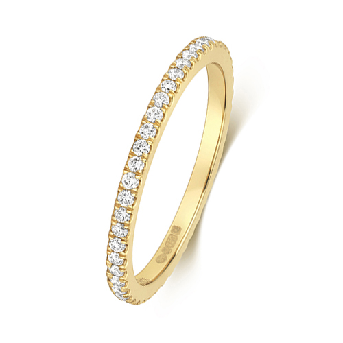 Bague de Mariage/Alliance Femme Platine 950, Or Blanc/Jaune 18 k