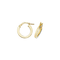 9k Yellow Gold Women Hoop Earrings – 8, 10, 15, 20, 25, 30, 40, 50mm 253772U