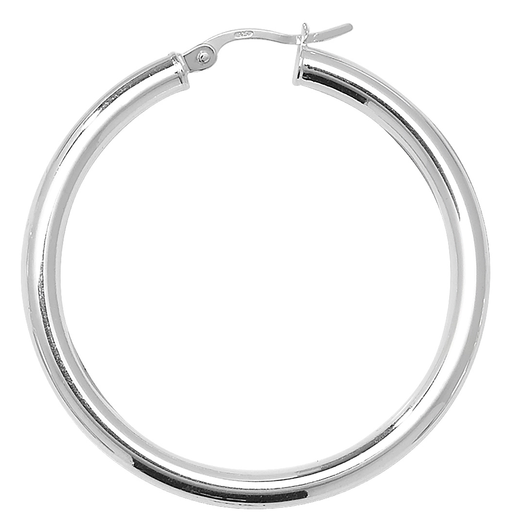 40mm 25 20 925 Sterling Silver Ladies Hoop Earrings 30 